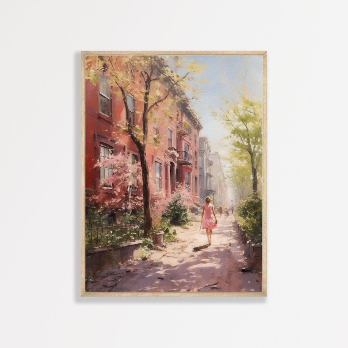 Brooklyn Retro New York City Art Print, Apartment Decor