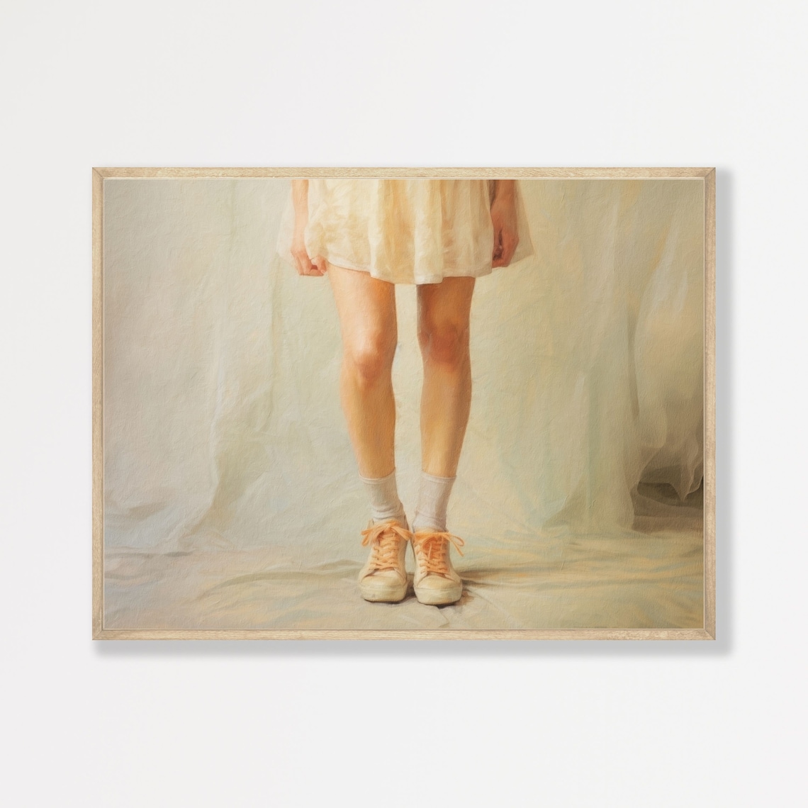 Retro Shoes Vintage Oil-Painting Style Art Print