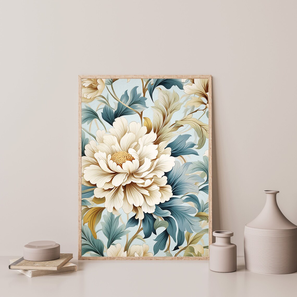 Retro Flower Art Print, Mid-Century Modern Decor - Image 3