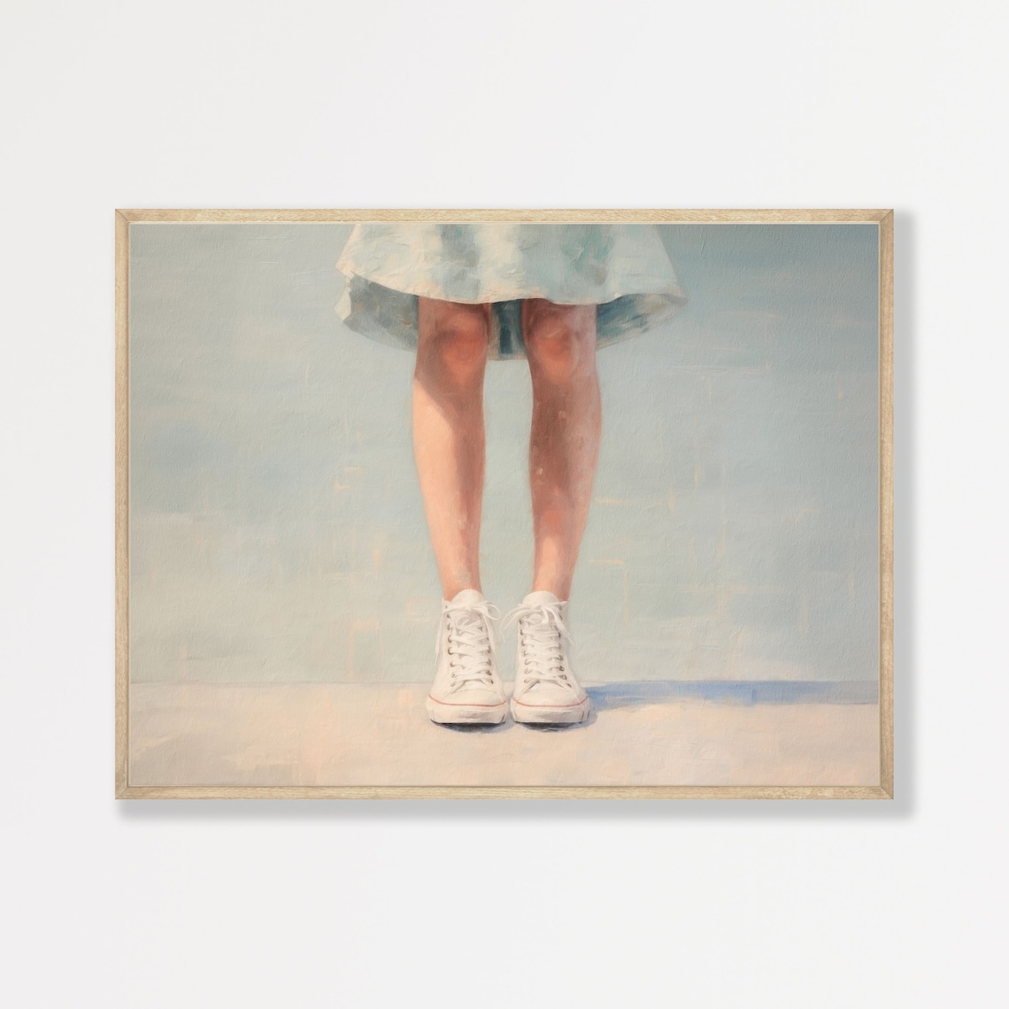 Retro Pastel Western Country Decor Wall Art Print