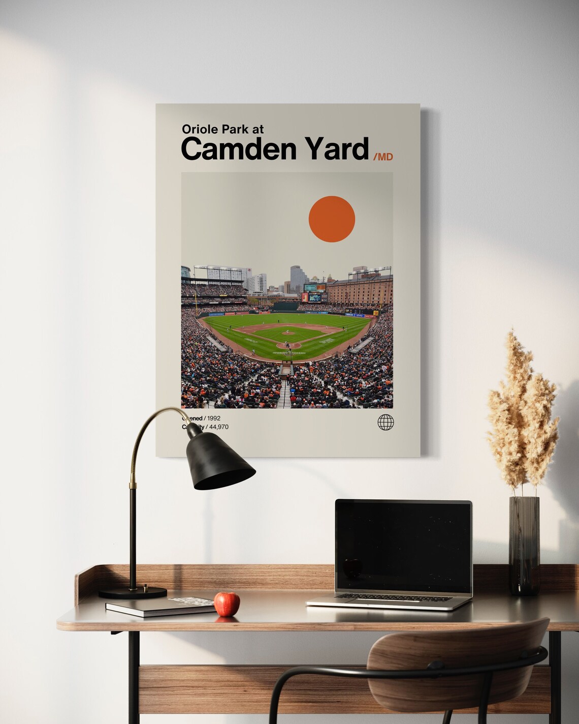 Oriole Park at Camden Yard Baltimore Baseball Stadium Poster - Image 2