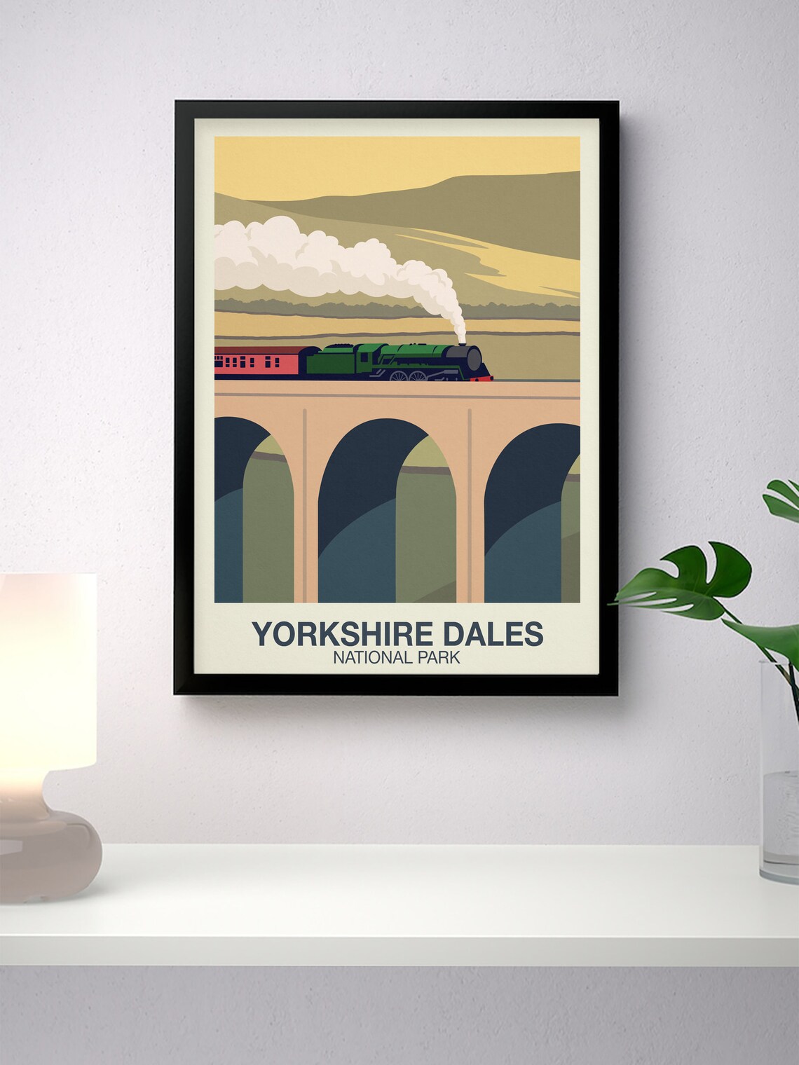 Yorkshire Dales National Park Travel Poster, Ribblehead Viaduct - Image 4