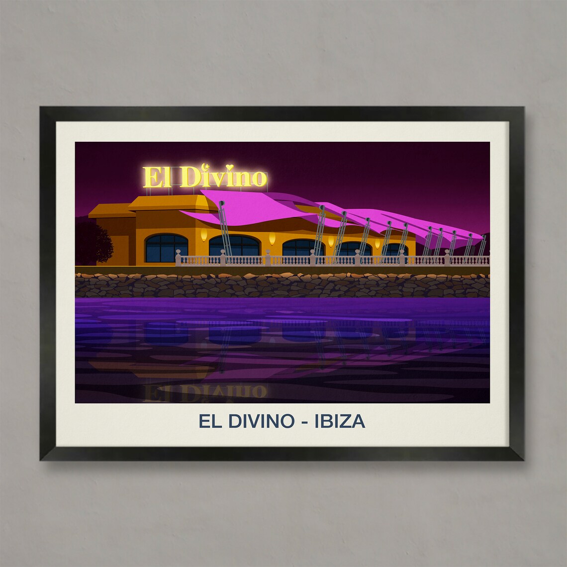 El Divino Ibiza Travel Poster
