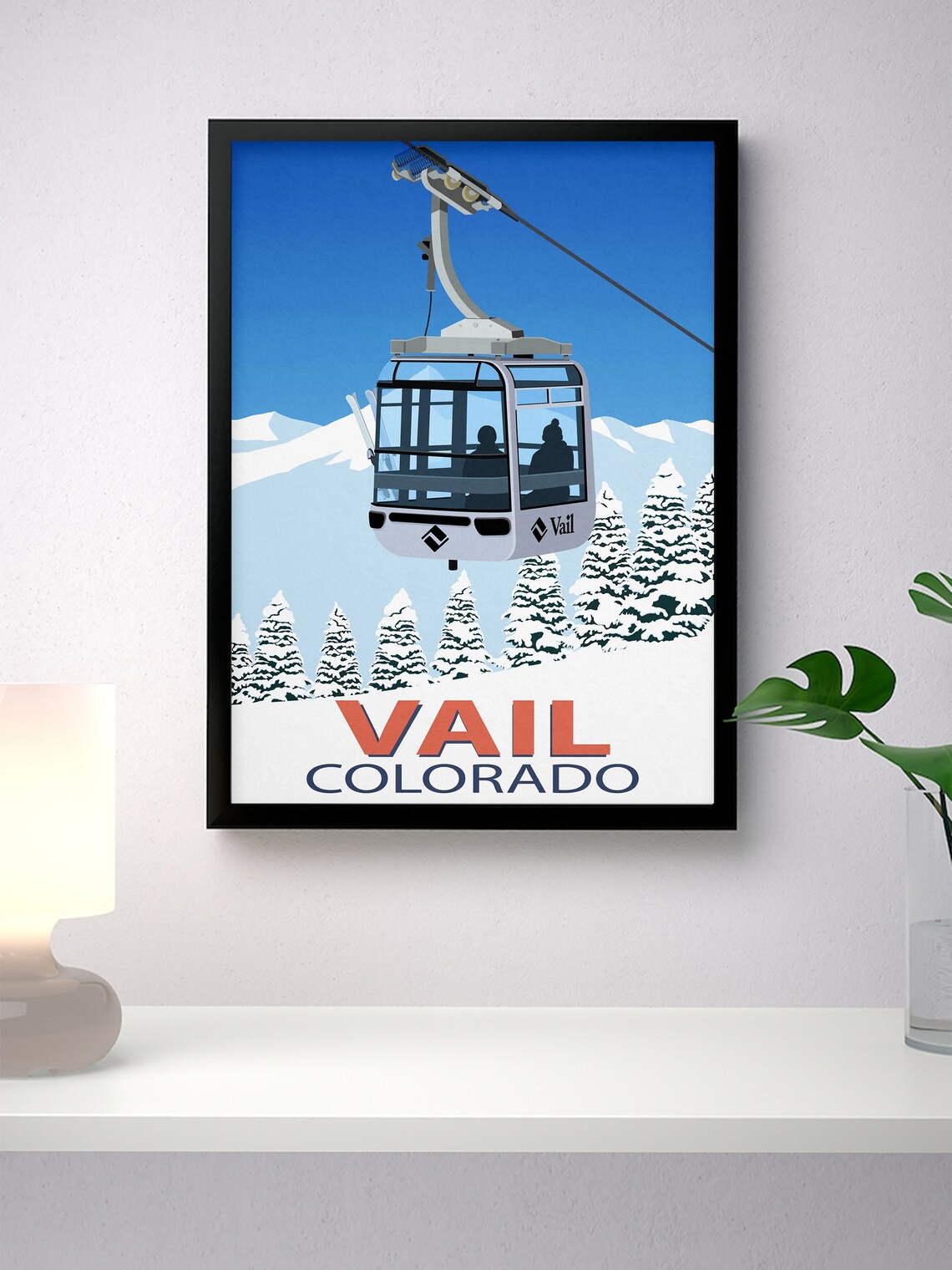 Vail Ski Resort Colorado Travel Poster - Image 4