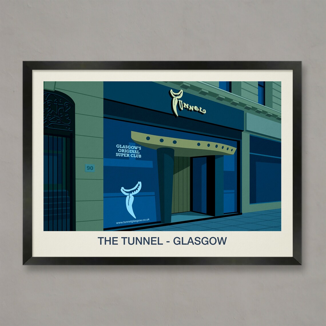 The Tunnel Nightclub Glasgow Poster Print