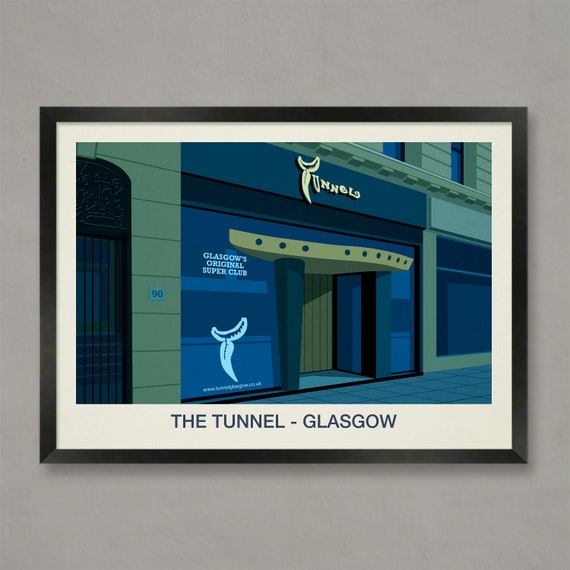 The Tunnel Nightclub Glasgow Poster Print