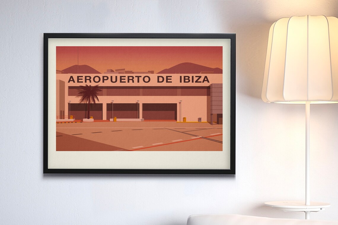 Ibiza Airport Travel Poster - Image 3