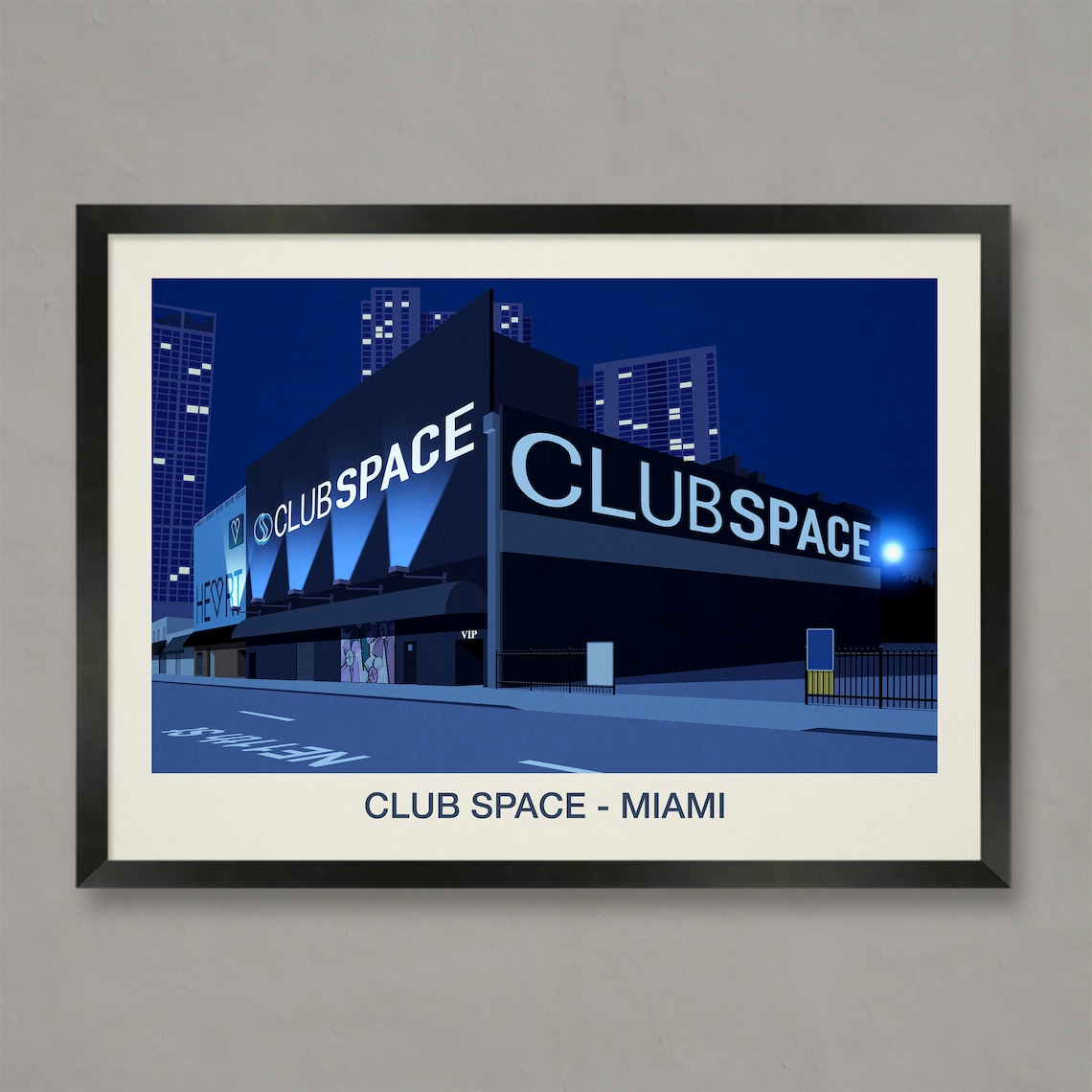 Club Space Miami Nightclub Poster, Travel Poster