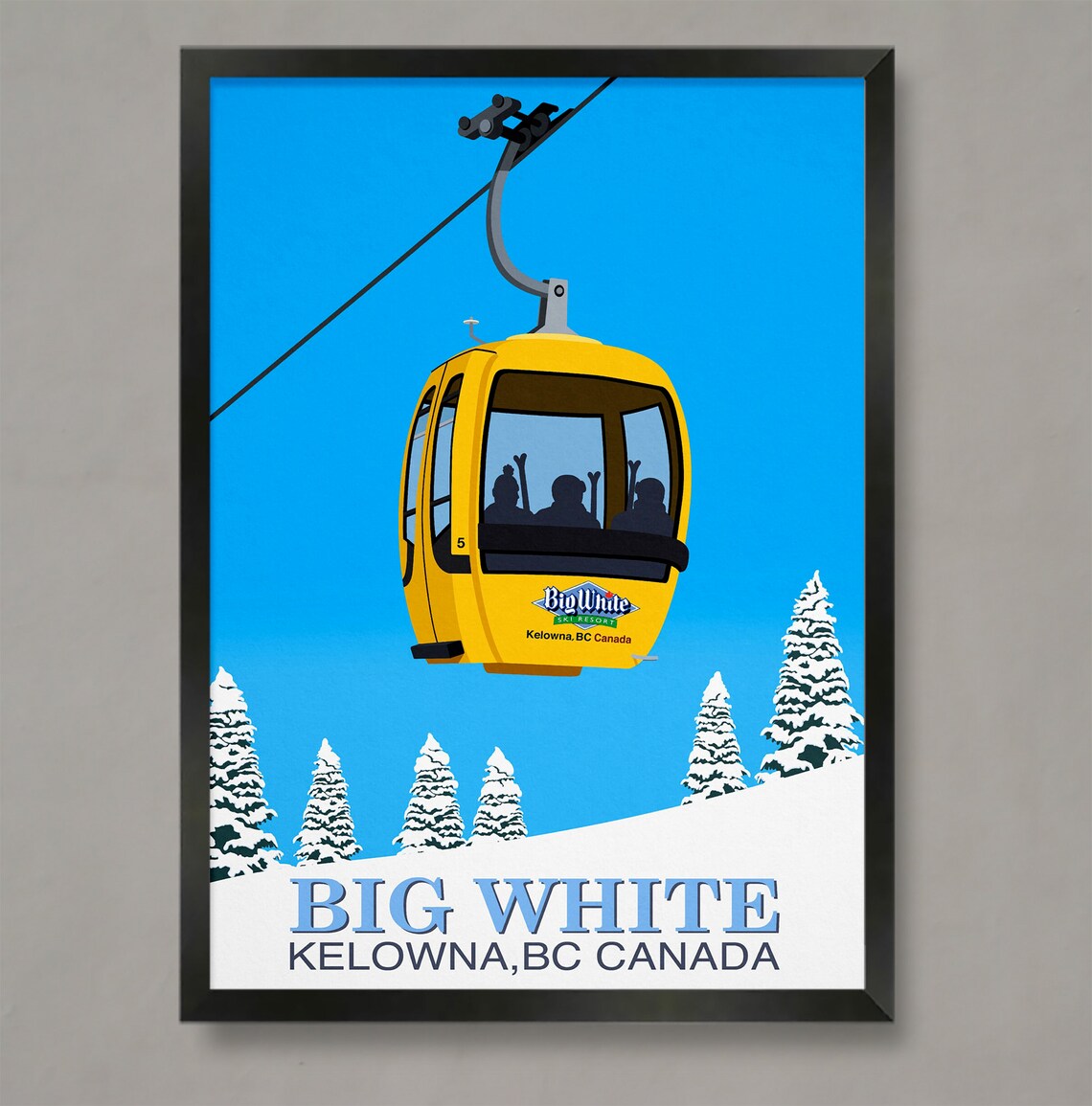 Big White Ski Resort Travel Poster