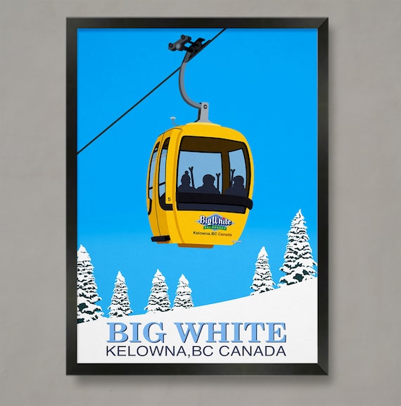 Big White Ski Resort Travel Poster