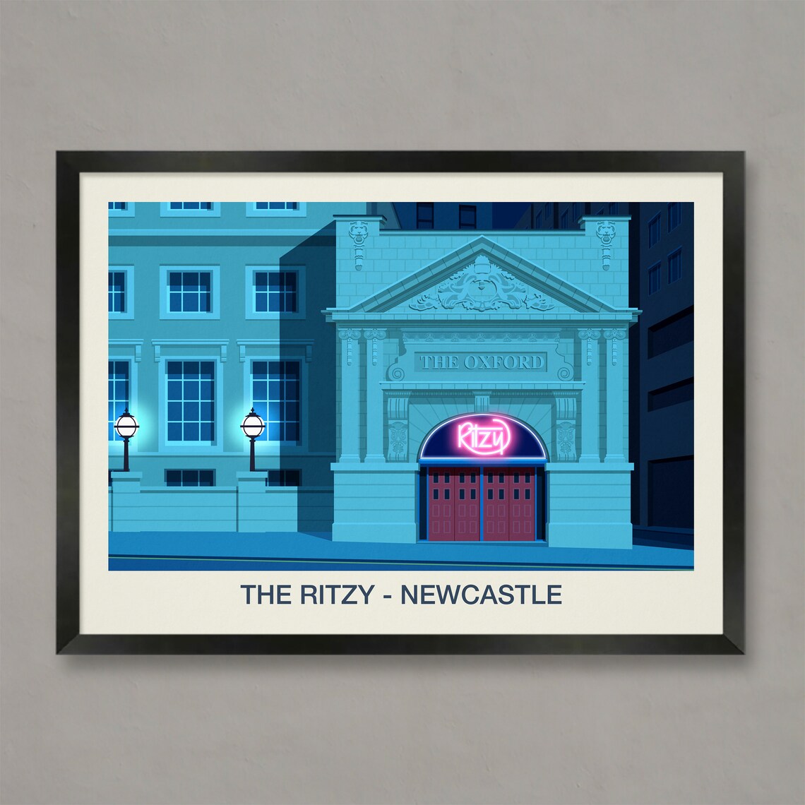 The Ritzy Newcastle Poster Print