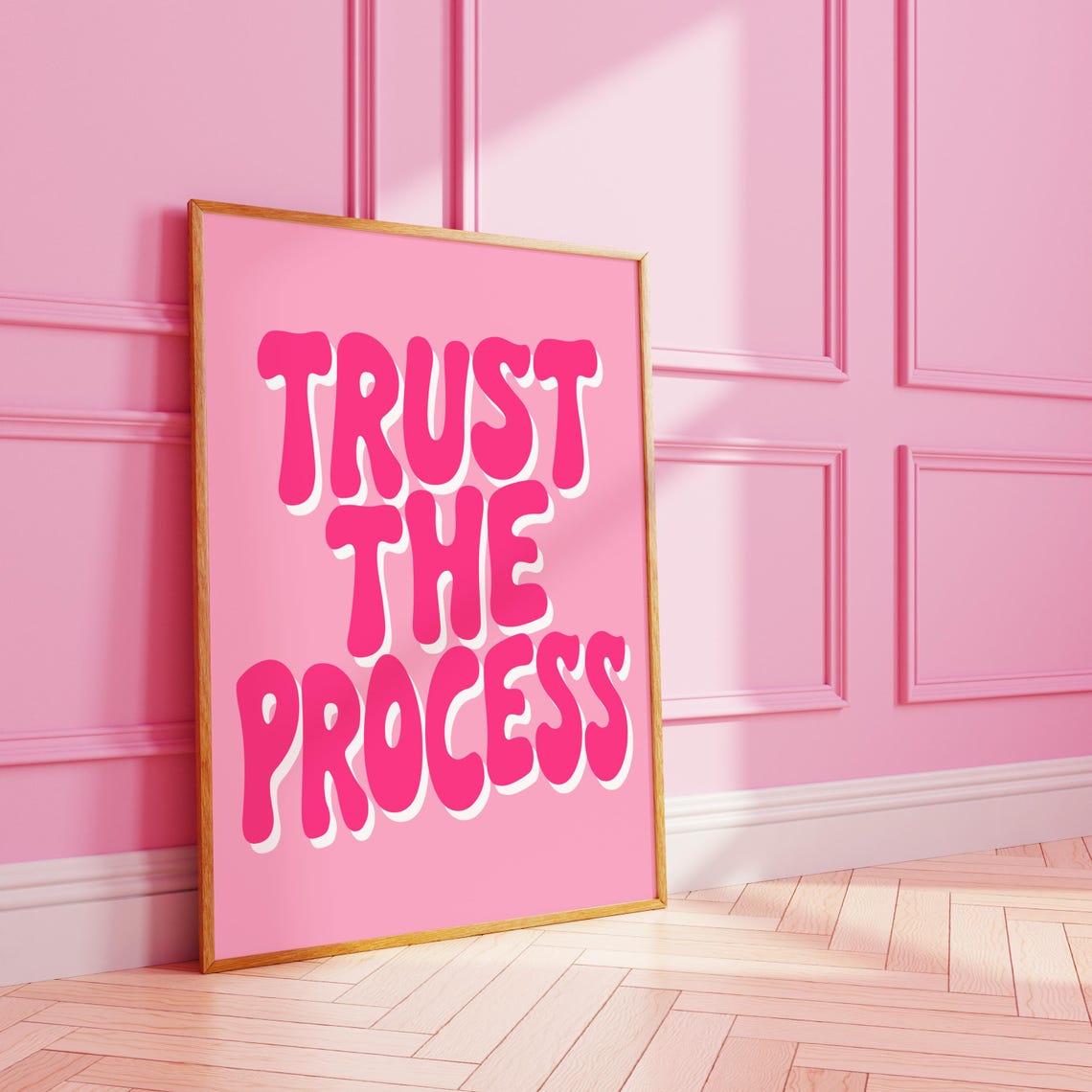 Trust The Process Typography Art Print
