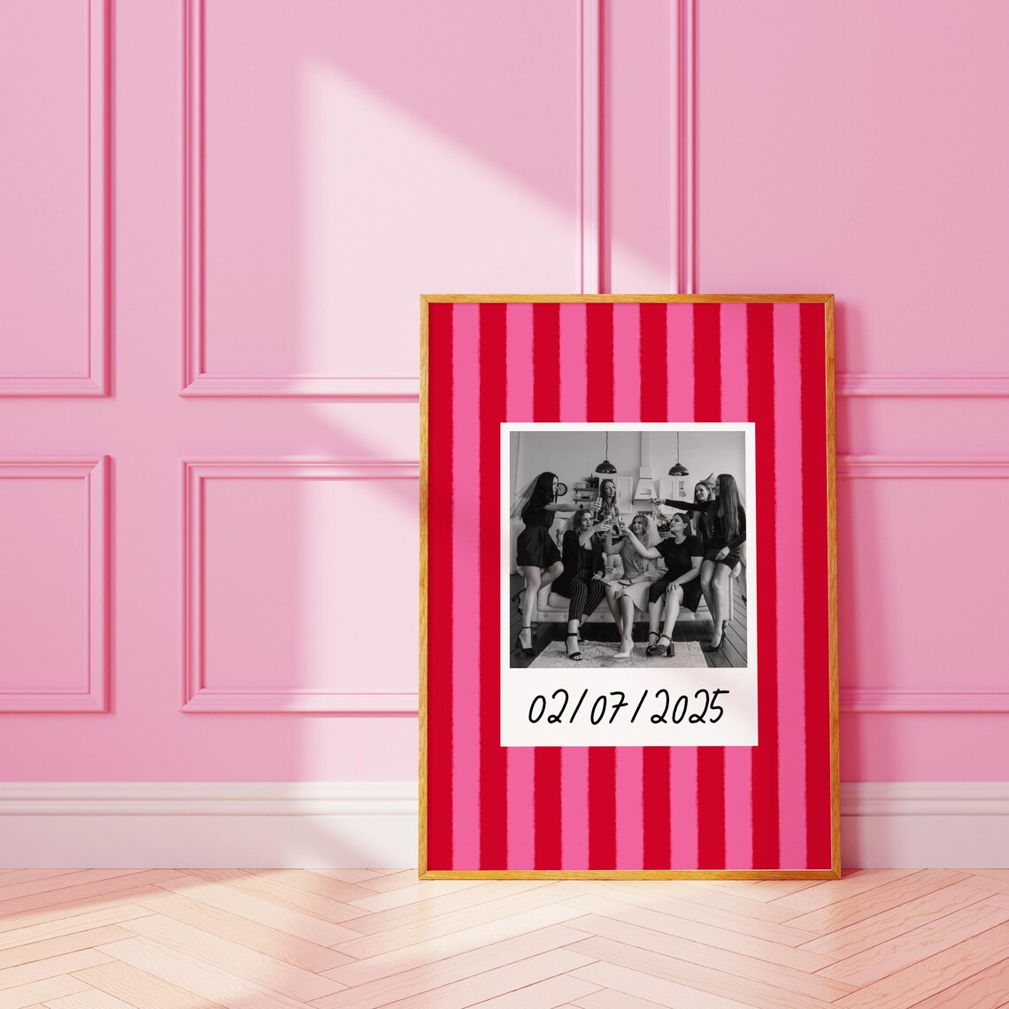 Funky Scrapbook Custom Date Photo Poster