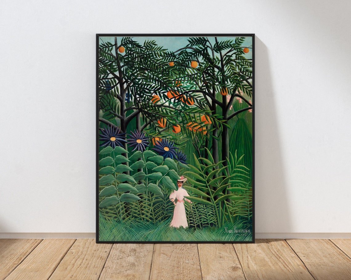 Henri Rousseau Wall Art Print Exhibition Poster Botanical Tropical Painting Home Decor Mailed Or Instant Her2