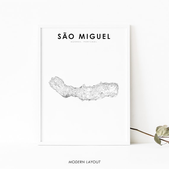 Sao Miguel Azores Nursery Room Poster Print