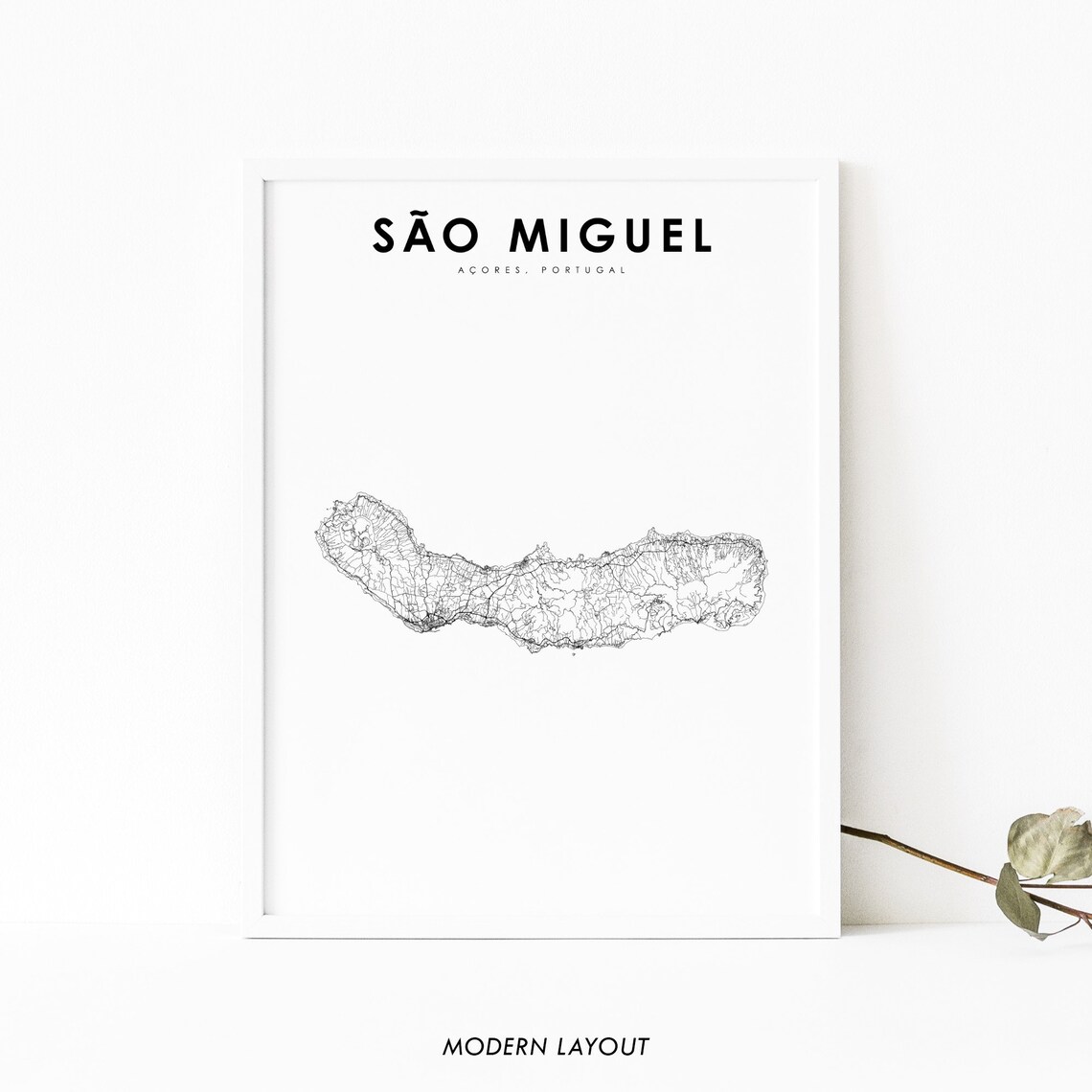 Sao Miguel Azores Nursery Room Poster Print