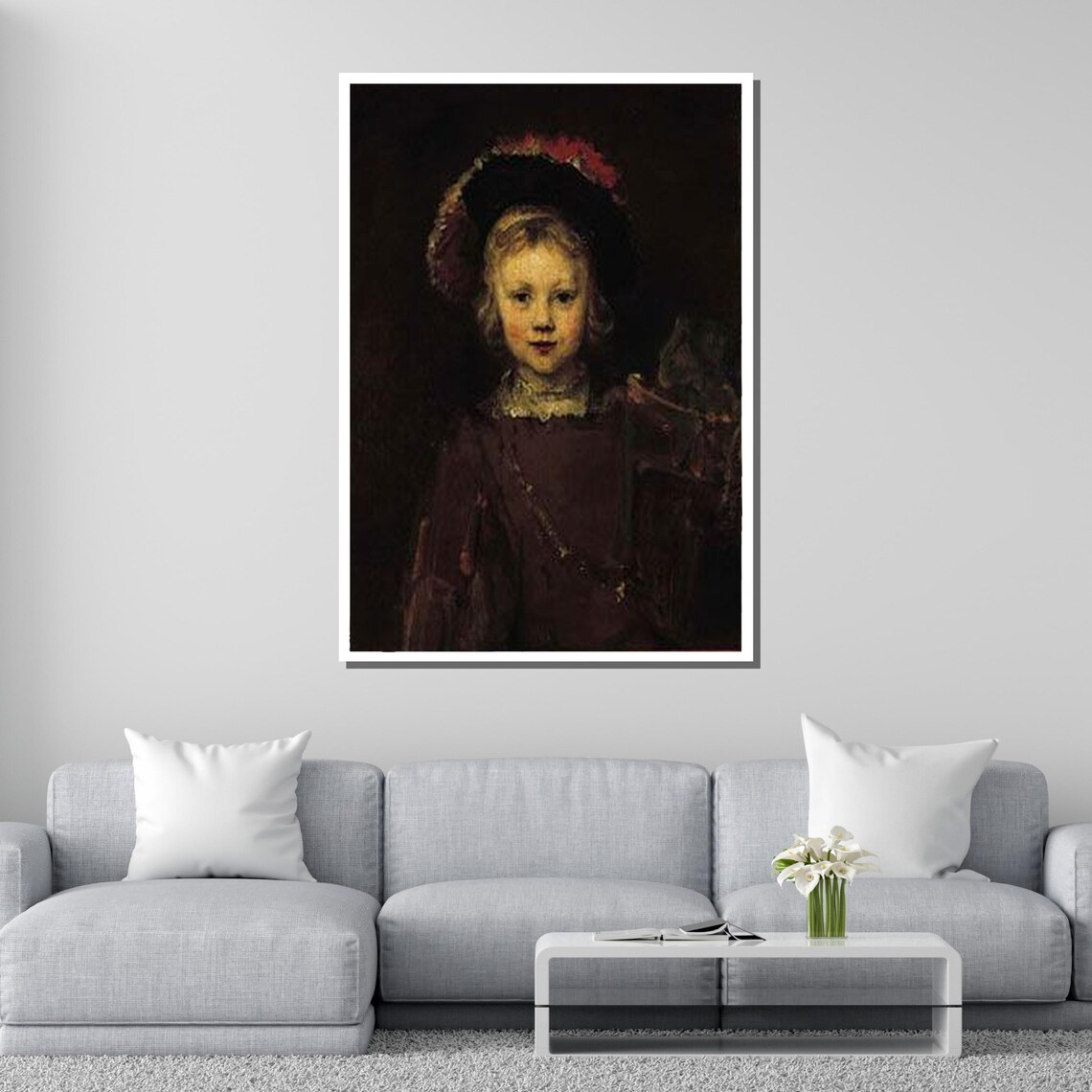 Young Noble In Feathered Cap Dutch Golden Age Classic Portrait Poster - Image 2