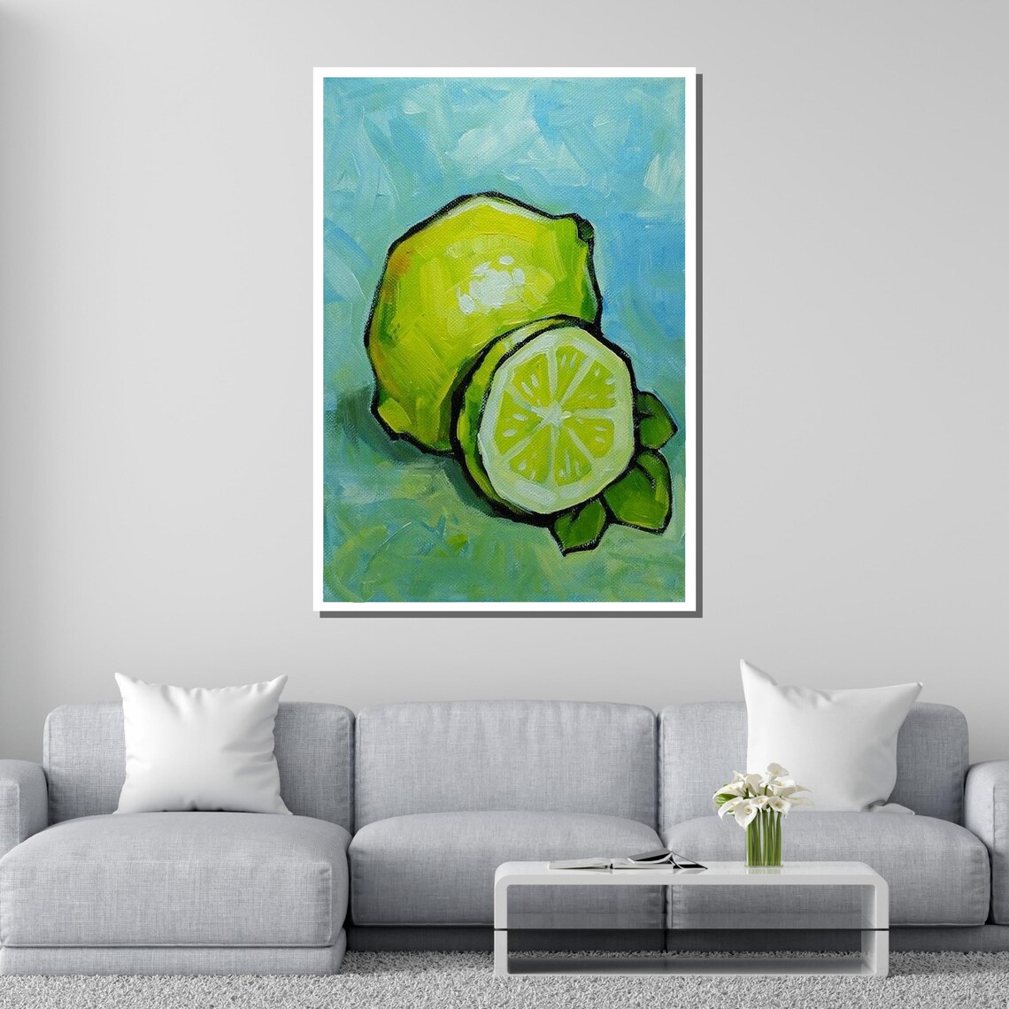 Fresh Lemon Still Life Vibrant Citrus Kitchen Wall Art Colorful Fruit Decor Ready To Hang - Image 2