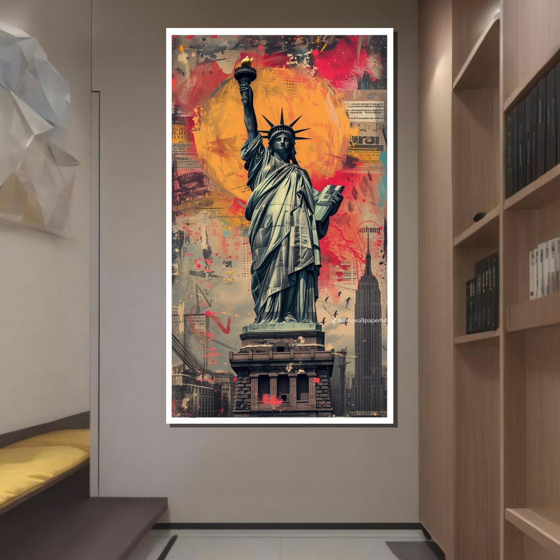Statue Of Liberty Graffiti Street Art Urban New York Wall Art Poster - Image 4