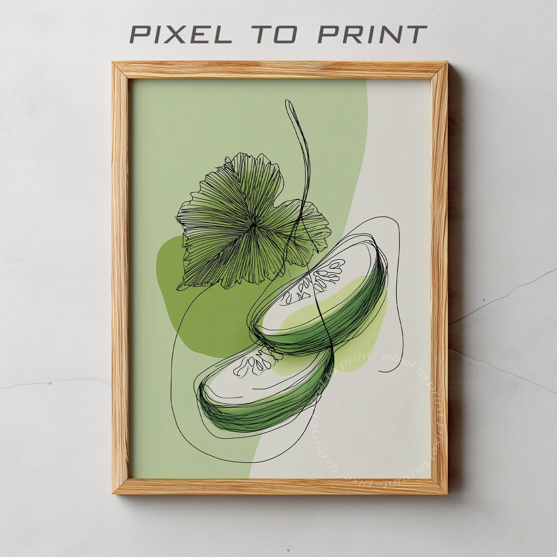 Modern Abstract Art Inspired By Food Kitchen Contemporary Minimalist Painting