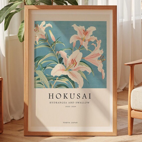 Katsushika Hokusai Exhibition Poster Hokusai Japanese Wall Art Hokusai Print Japanese Art Hokusai Poster