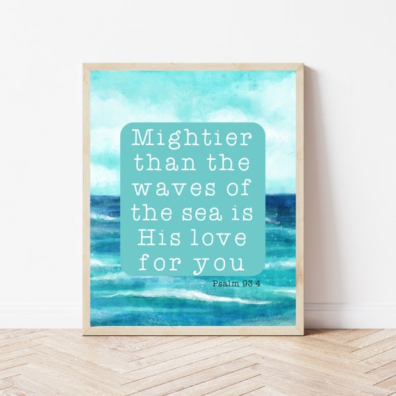 Psalm 9:34 Bible Verse Church Decor Art Print