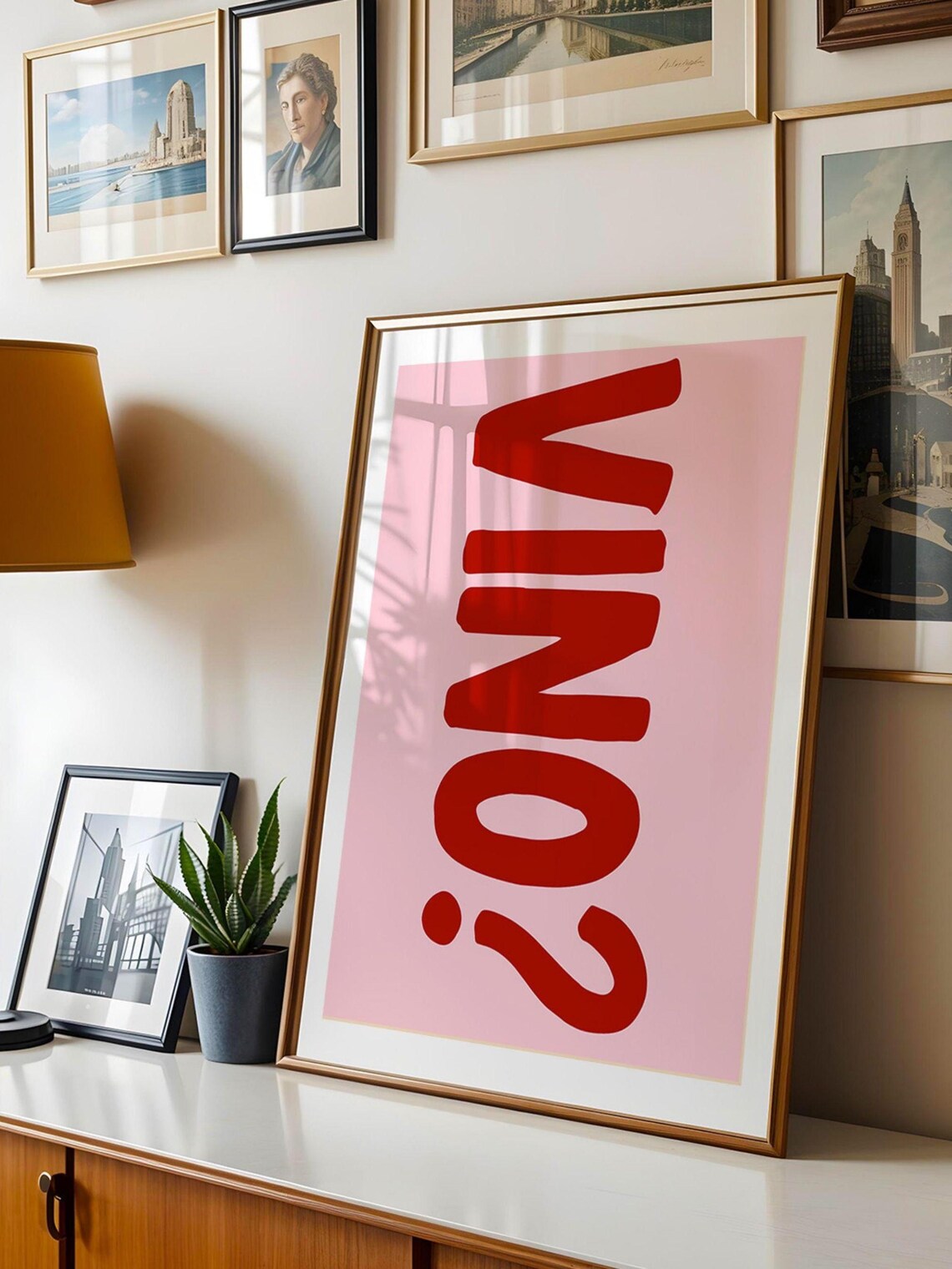 Wine Poster, Cocktail Bar Cart Art - Image 2
