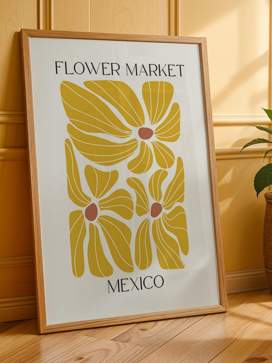Mexico Flower Market, Matisse Style Art Print - Image 3