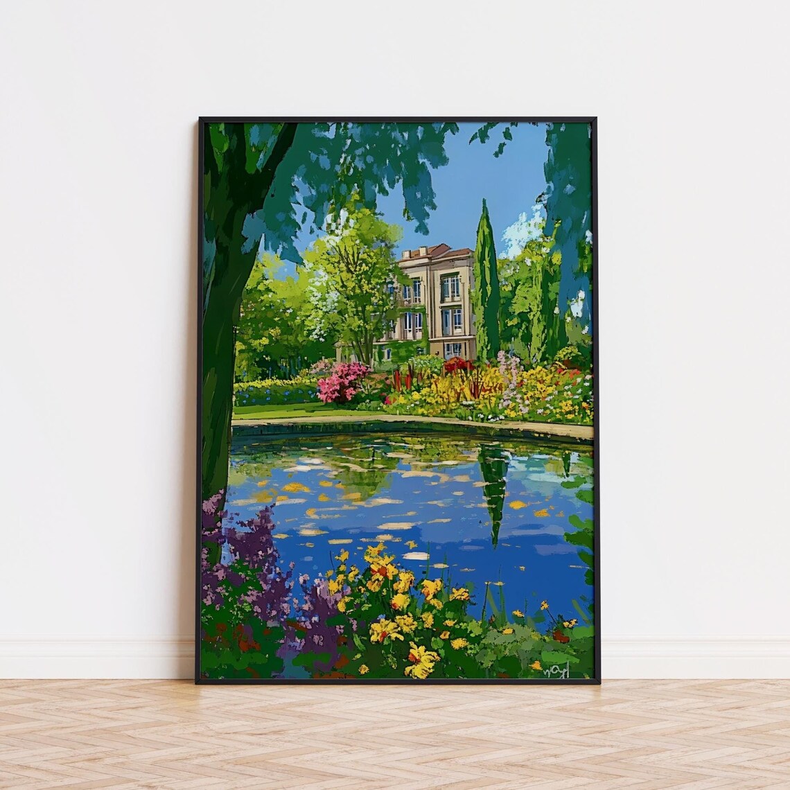English Garden Wall Art Colourful Botanical Flower Printing Summer Garden Print Flower Arte Walle Flower Artful Wall Art