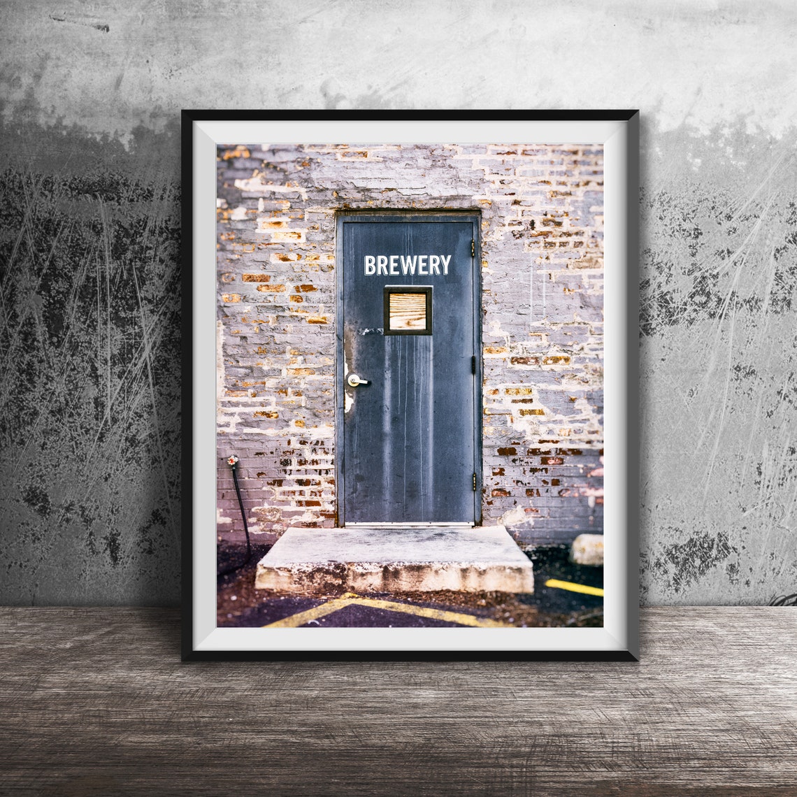 Brewery Door Unframed Photography Print Home Wall Decor Kitchen Bar Beer Sign
