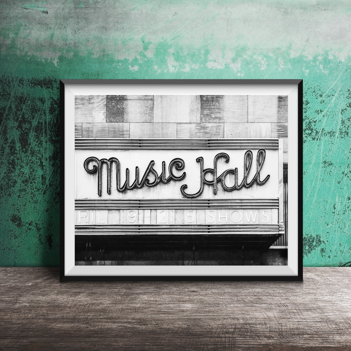 Radio City Music Hall Neon Marquee New York City Night Poster - Image 2