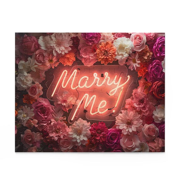 Marry Me Engagement Puzzle Unique Proposal Ideas Jigsaw Party Decor Keepsake Wedding