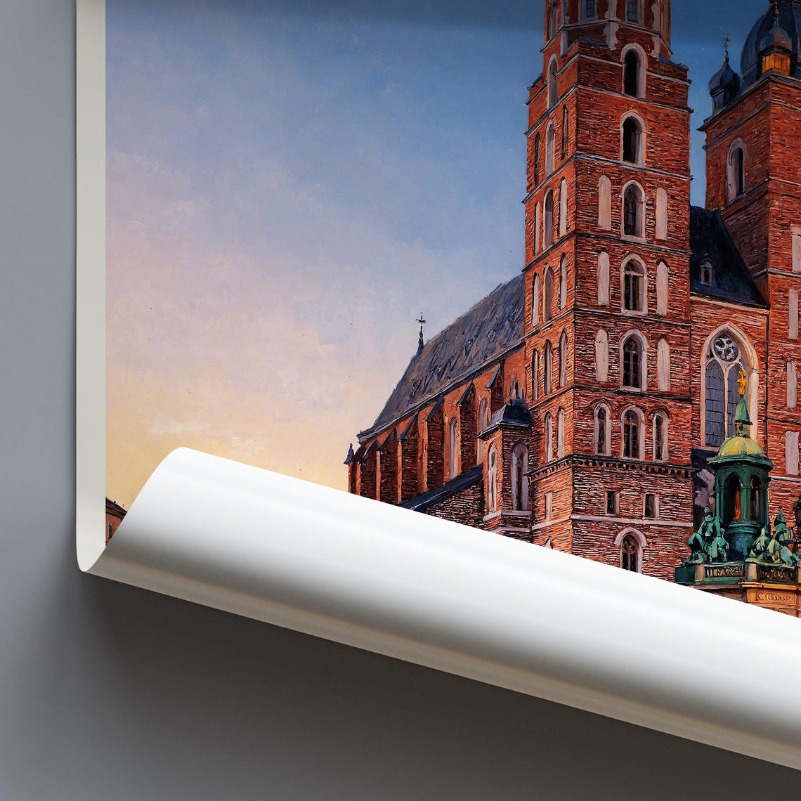 Krakow Travel Print Poland Travel Poster Wall Art Home Decor Personalized Gift Painting Framed - Image 4