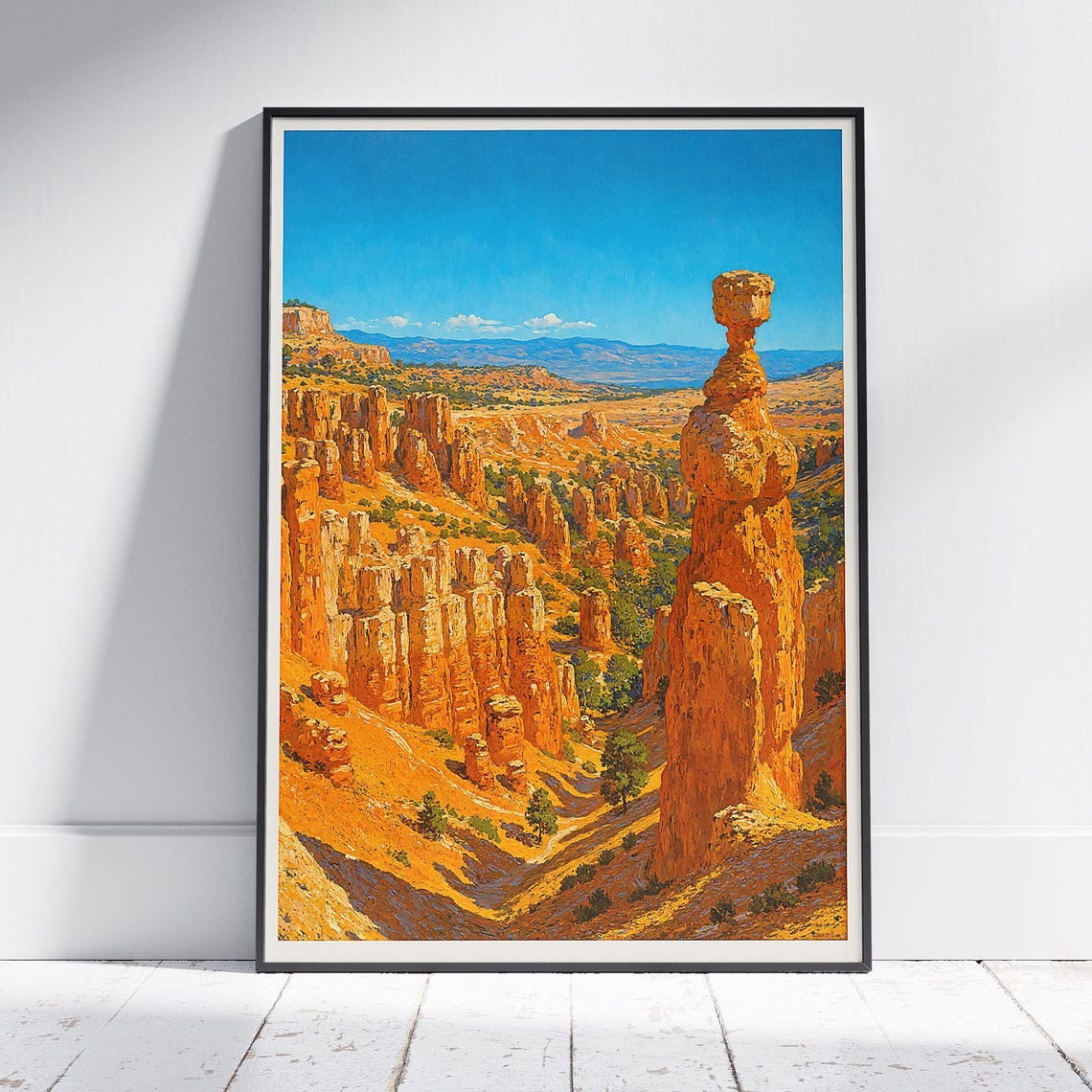 Bryce Canyon Poster Featuring Thors Hammer Hoodoos Utah Desert Art