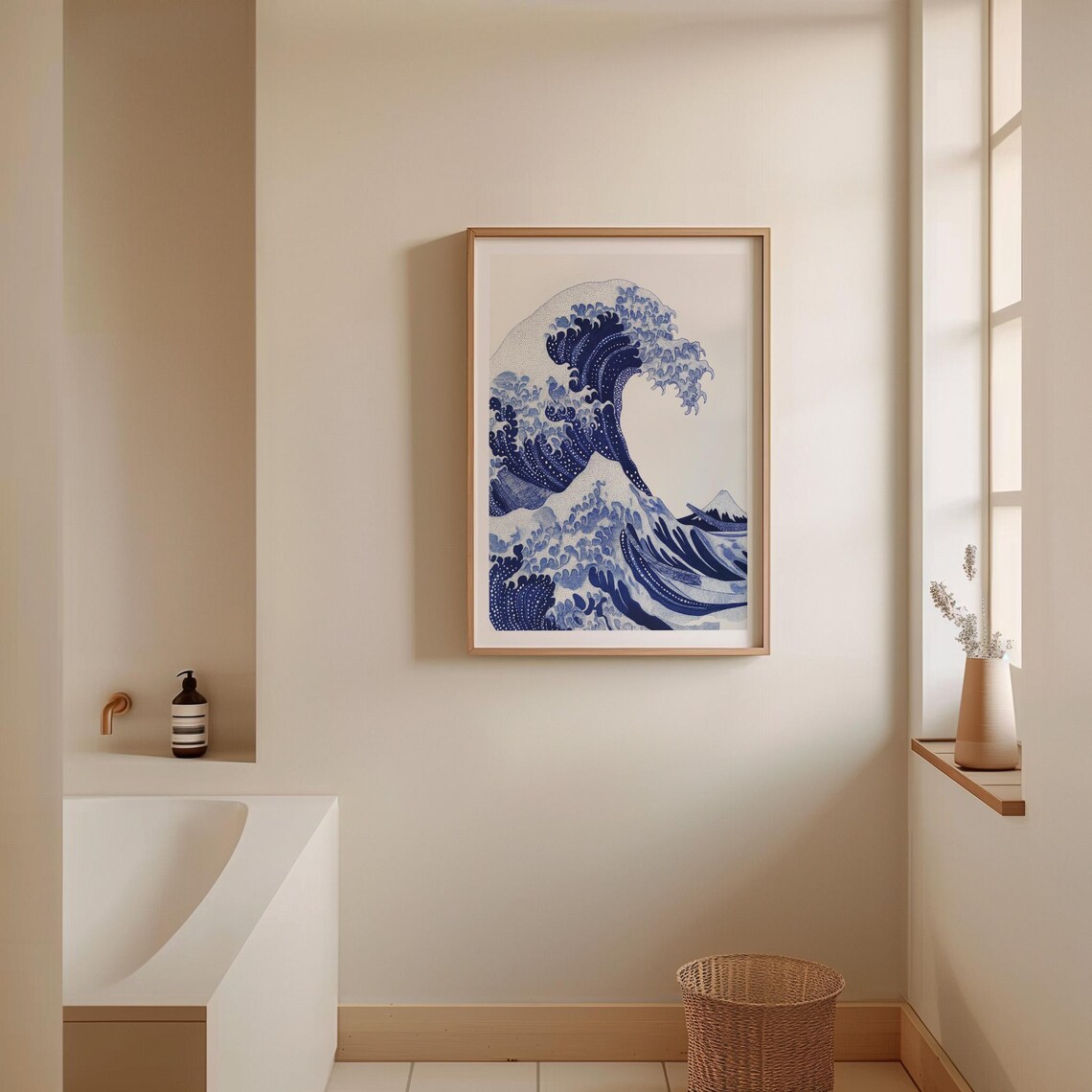 The Great Wave Off Kanagawa Hokusai Japanese Woodblock Vintage Art Poster - Image 4