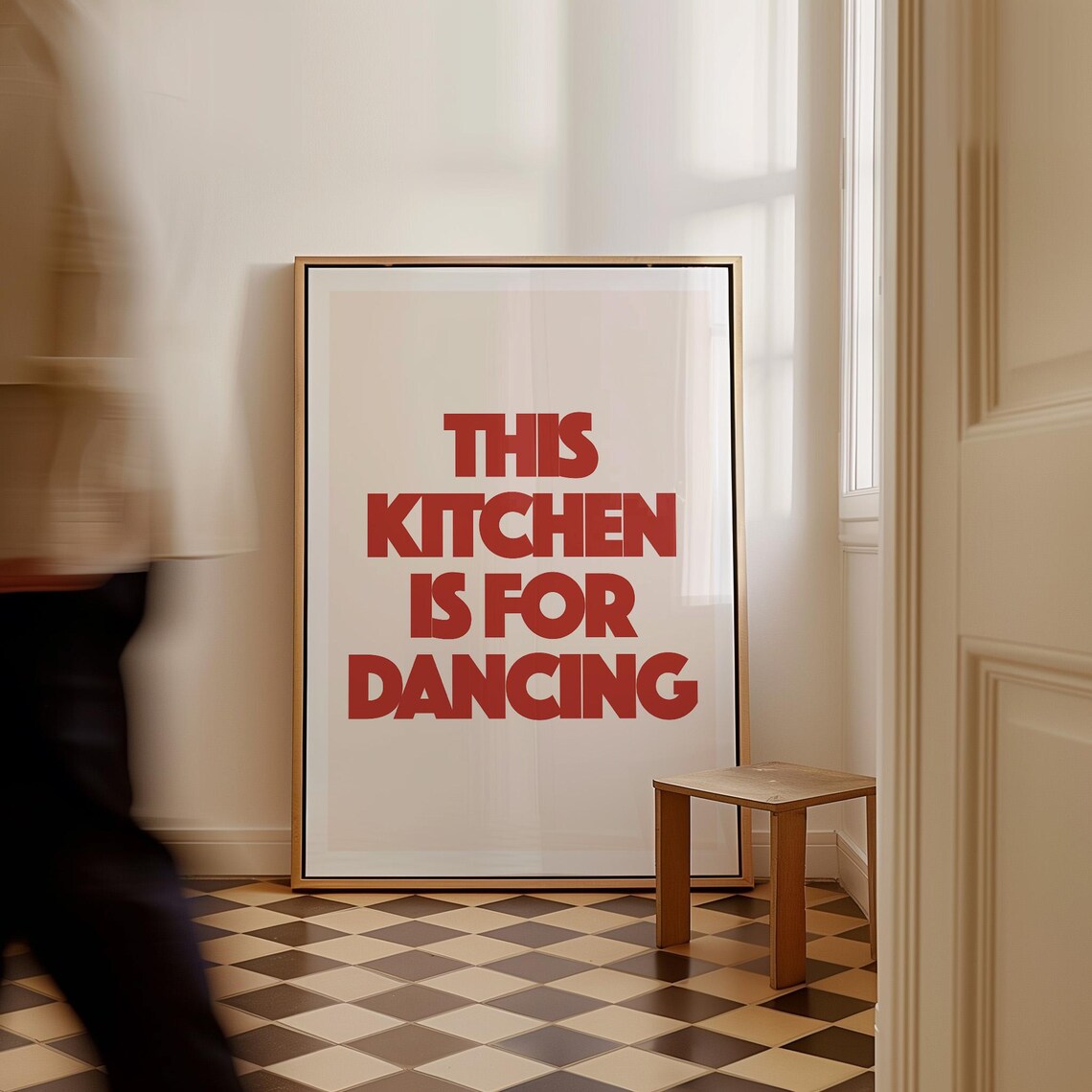 Cute Dance Poster, Minimalist Typography Art Print - Image 4