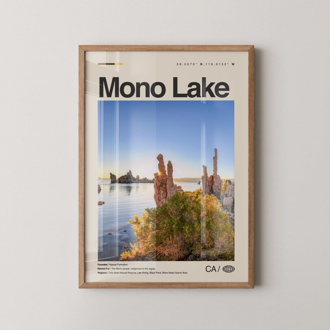 Mono Lake California Tufa Towers Sunrise Landmark Photo Print