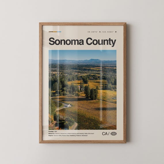 Sonoma County Print Wall Art Poster Photo Russian River Coast Armstrong Redwoods