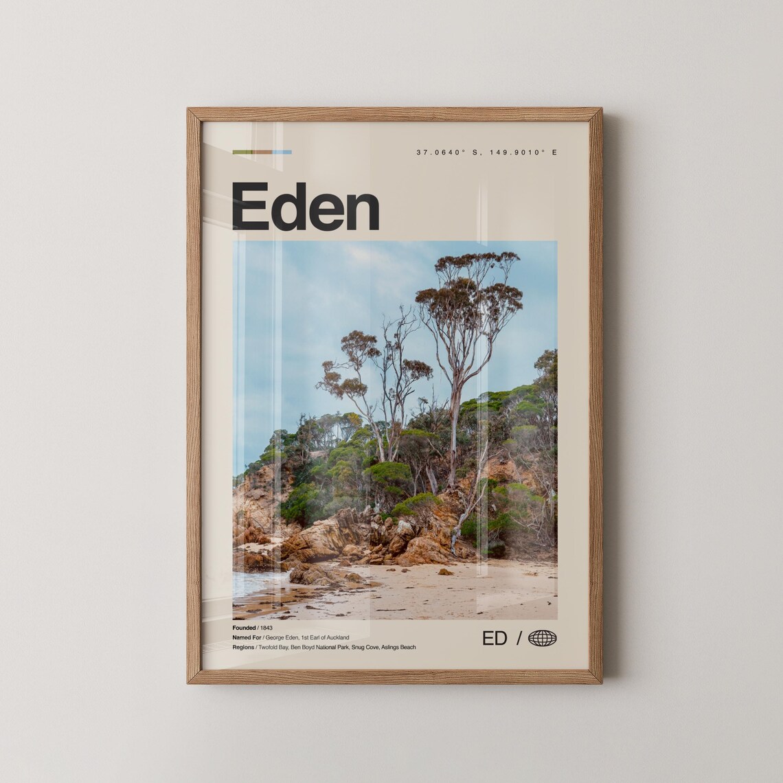 Eden, New South Wales Australia Travel Poster
