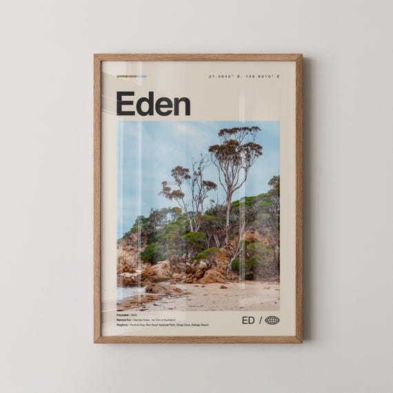 Eden, New South Wales Australia Travel Poster