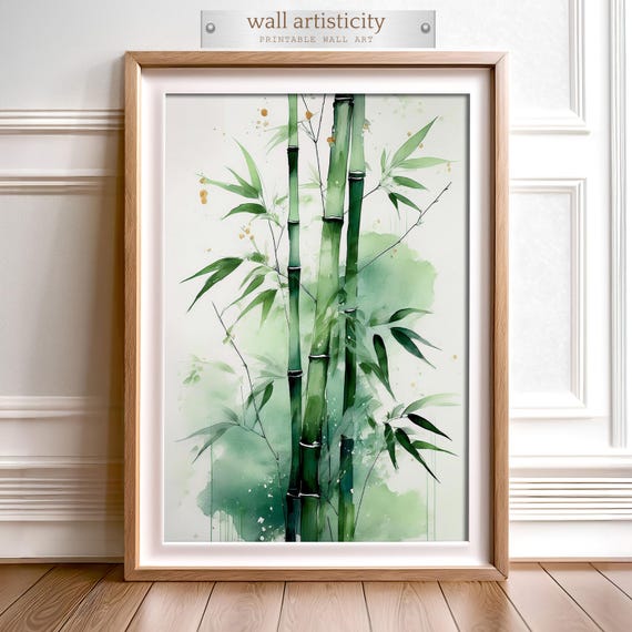 Watercolor Botanical Zen Nature Decor Art Print