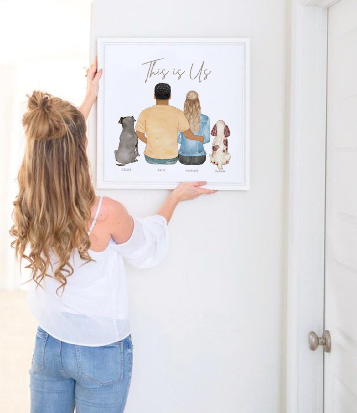 Personalized Print For Interracial Couple Romantic Gift Idea Boyfriend Girlfriend Gift Husband Wife Gift Biracial Love Custom Wall Art - Image 2