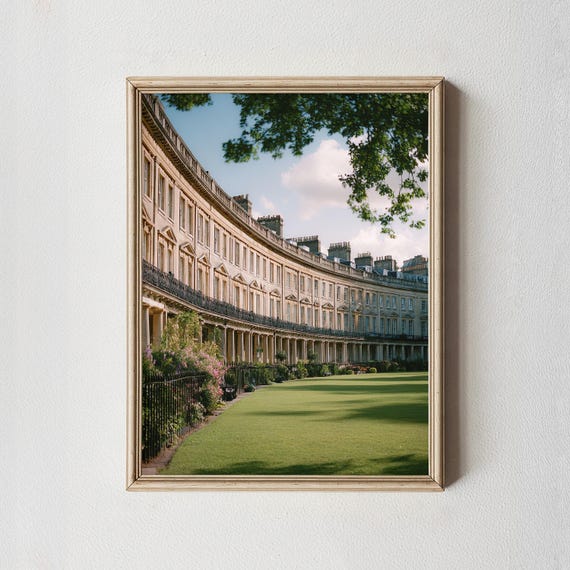 Royal Crescent Bath Print Georgian Architecture Photography