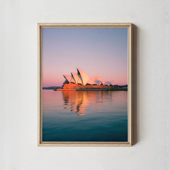 Sydney Opera House Sunset Print Coastal Australia Photography