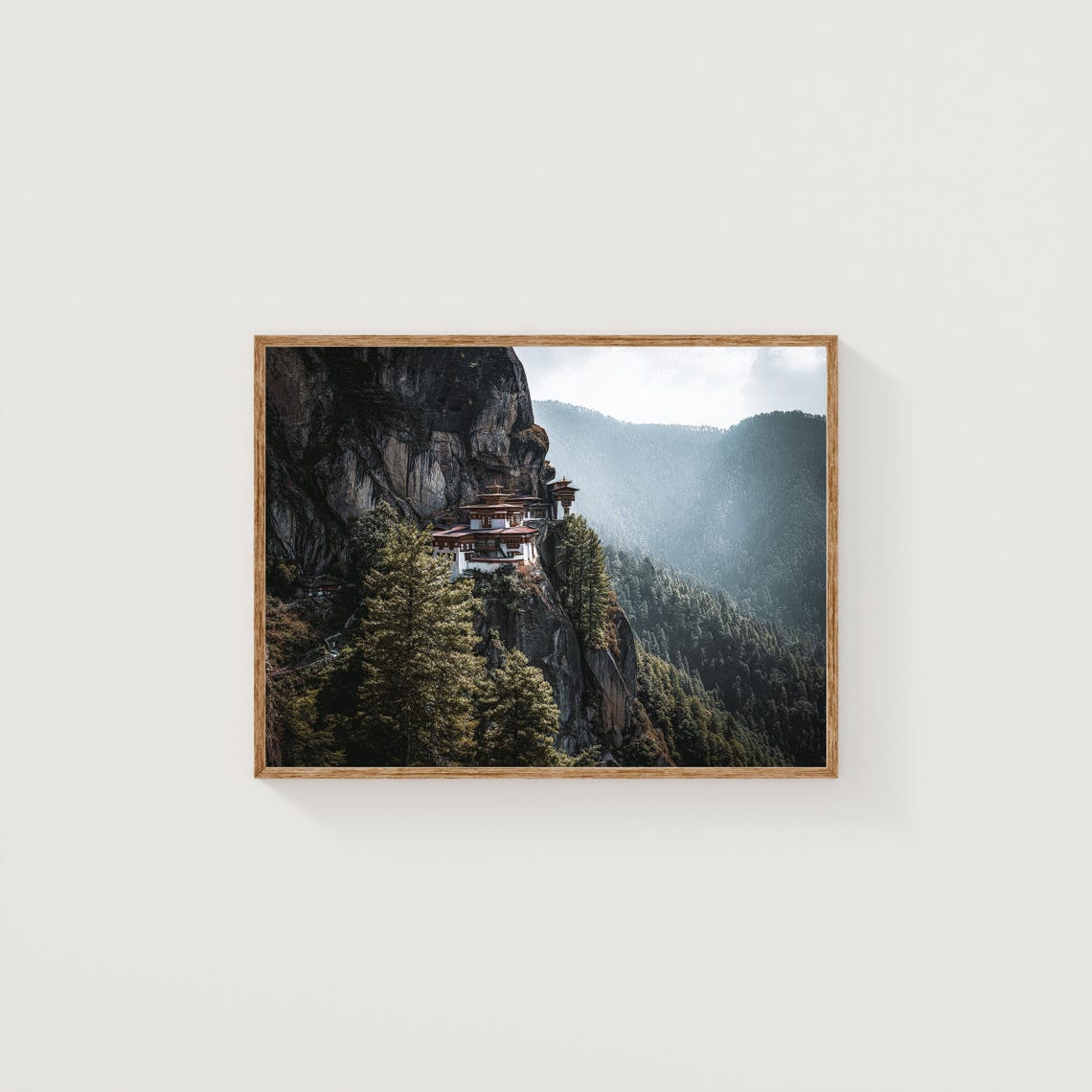 Tigers Nest Monastery Bhutan Cliffside Paro Taktsang Art Print