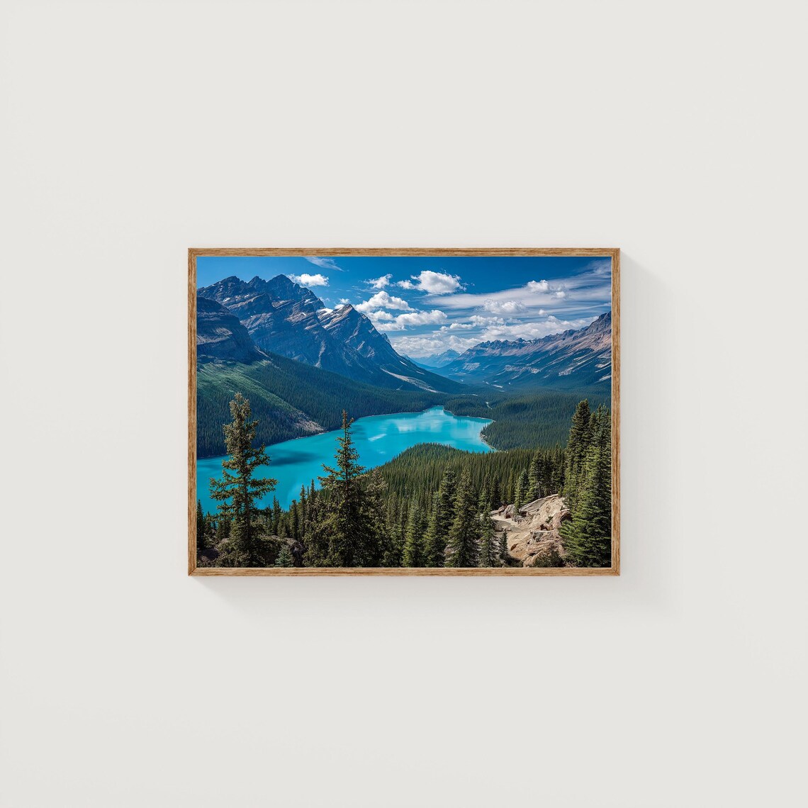 Peyto Lake Banff Turquoise Lake Rockies Mountain Photography Poster