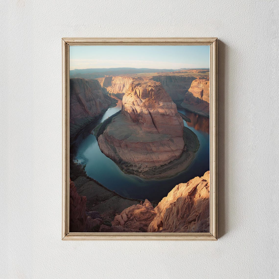Horseshoe Bend Colorado River Sunset Desert Canyon Photo Poster