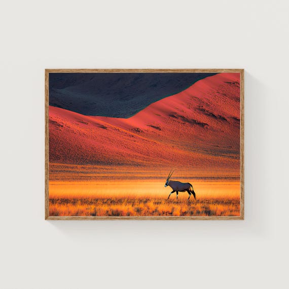 Namib Desert Oryx Fine Art Print African Landscape Photography