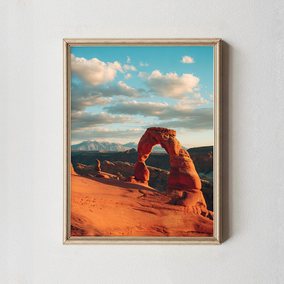 Delicate Arch Utah Desert Sunset Red Rock Landscape Photo Poster