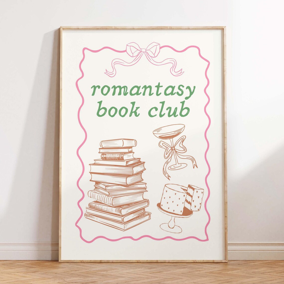 Romantasy Book Club, Reading Nook Art Print